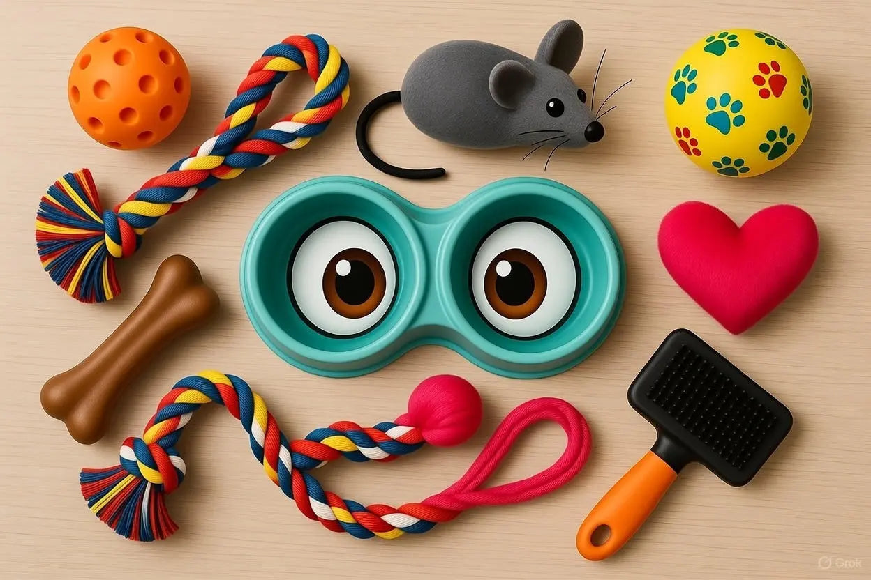 Colorful interactive toys for pets