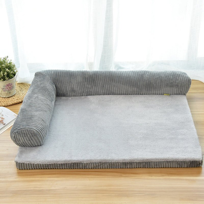 Luxury Soft Pet Bed with Side Bolster for Dogs & Cats - Solosh