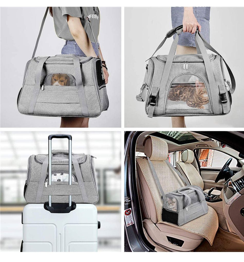 Portable Crossbody Pet Carrier for Outdoor Travel - Solosh