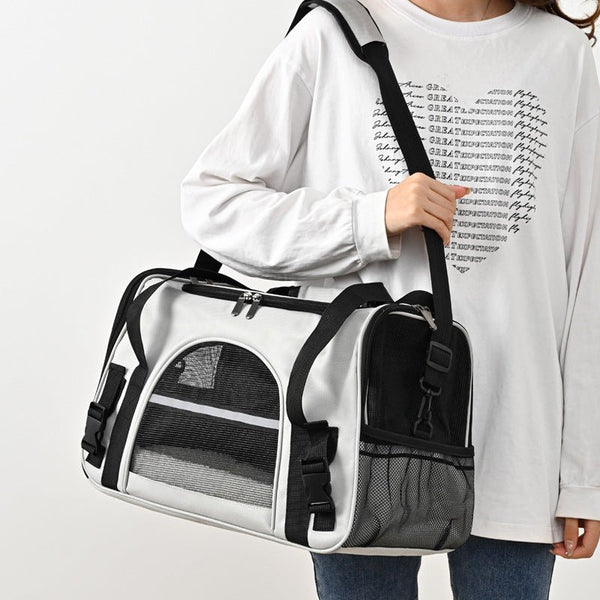 Portable Crossbody Pet Carrier for Outdoor Travel - Solosh