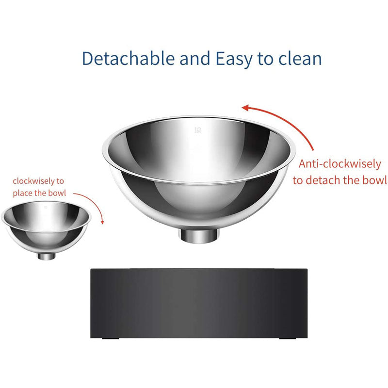 Adjustable Stainless Steel Double Pet Bowls Solosh