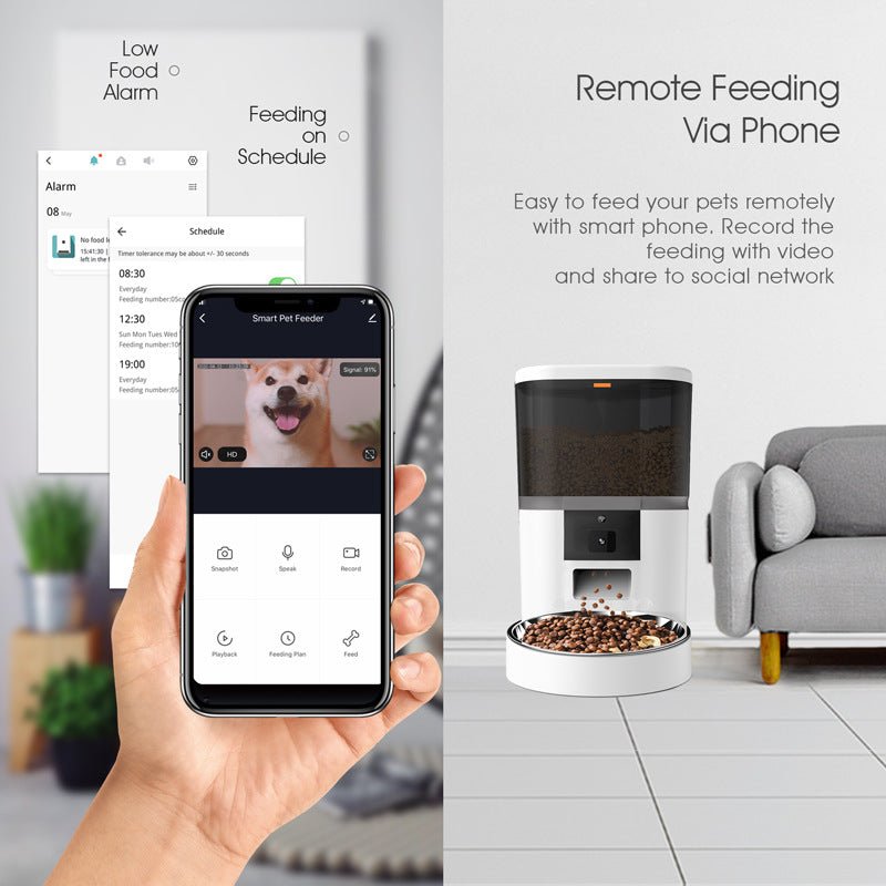 Automatic Pet Feeder with Video - Solosh