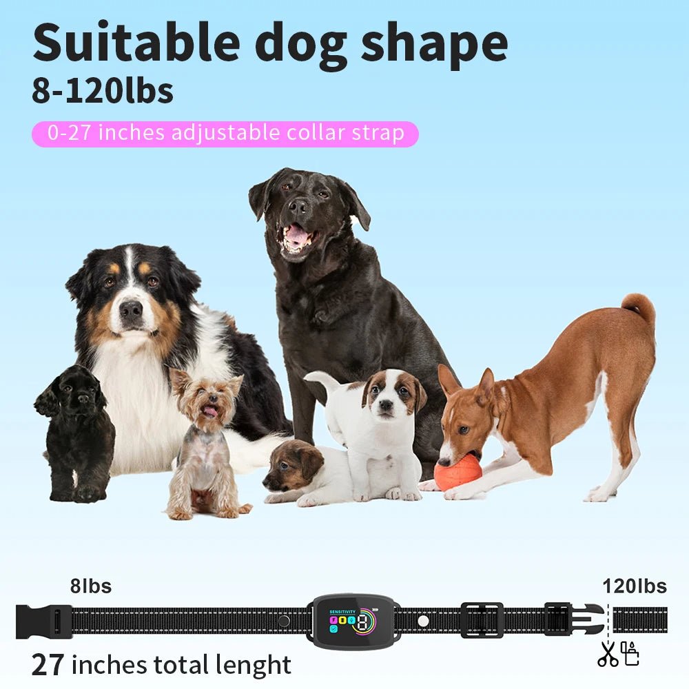 Waterproof Smart Anti Bark Dog Collar - Solosh