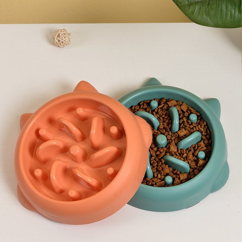 Slow Feeder Pet Bowl | Anti - Choking Design for Dogs & Cats - Solosh