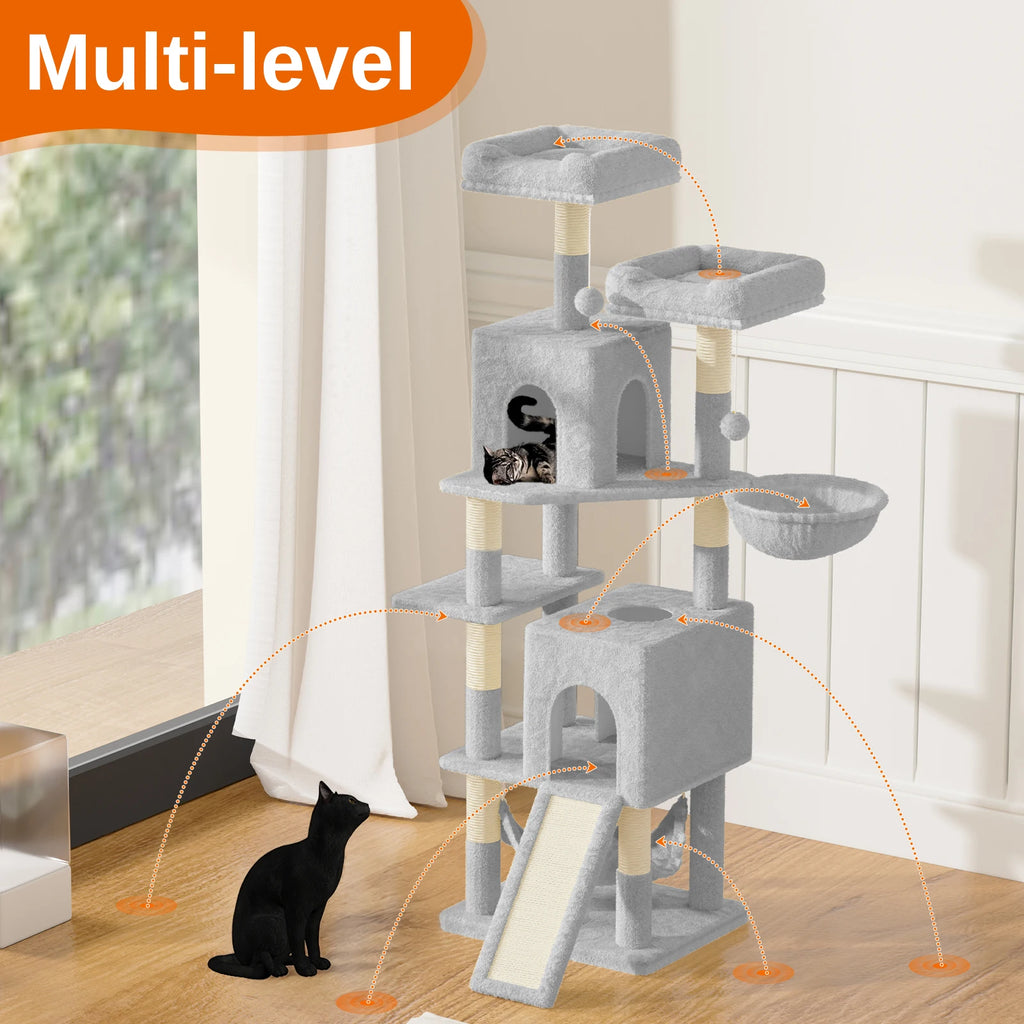 Large Multi - Level Cat Tree with Perch - Solosh
