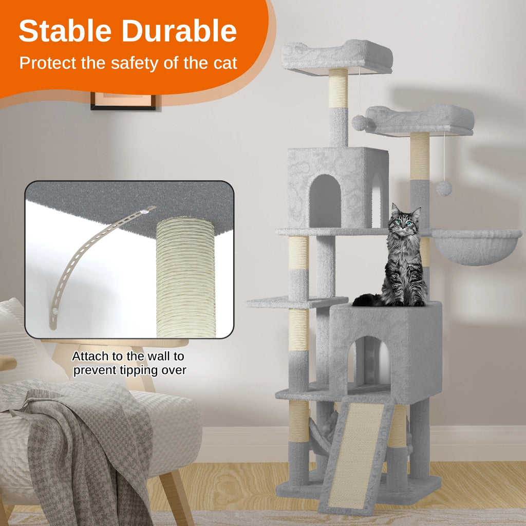 Large Multi - Level Cat Tree with Perch - Solosh