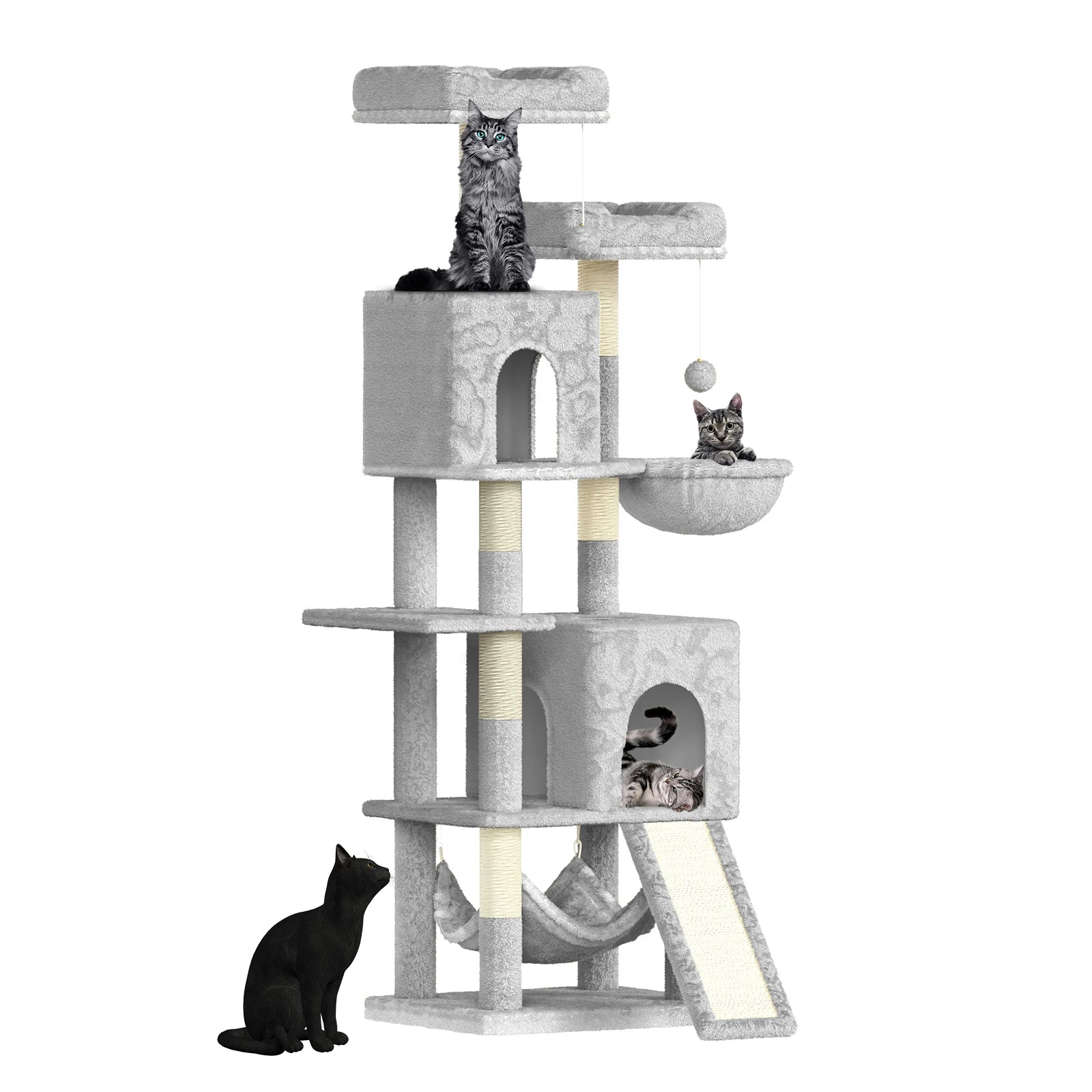 Large Multi - Level Cat Tree with Perch - Solosh