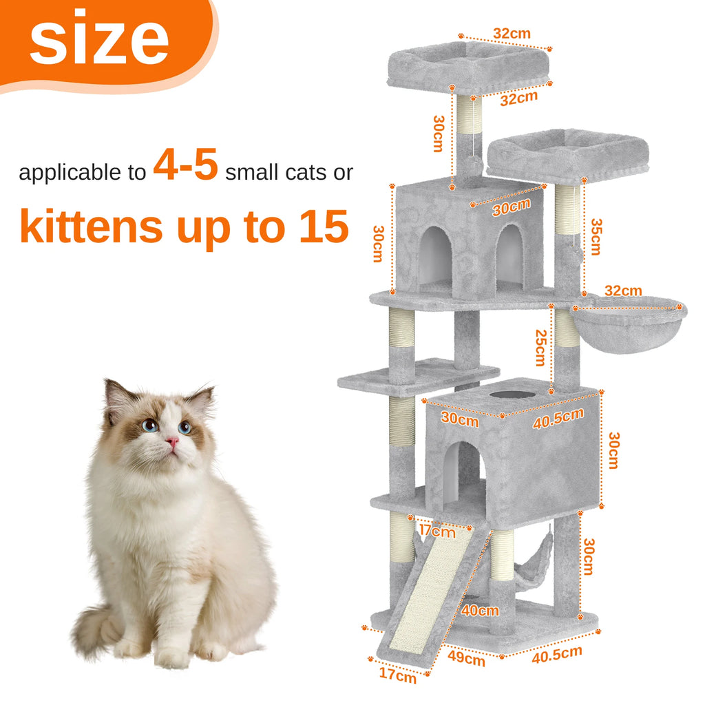 Large Multi - Level Cat Tree with Perch - Solosh