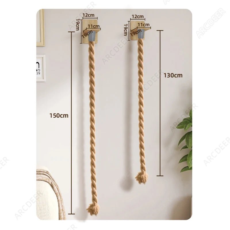 Cat Wall Climbing Tower with Rope Ladder - Solosh