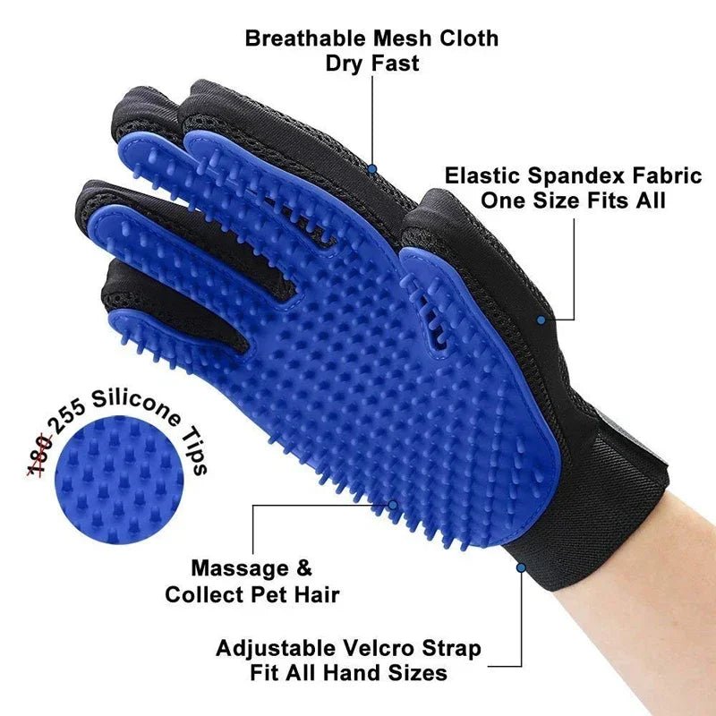 Silicone Pet Grooming Gloves - Solosh