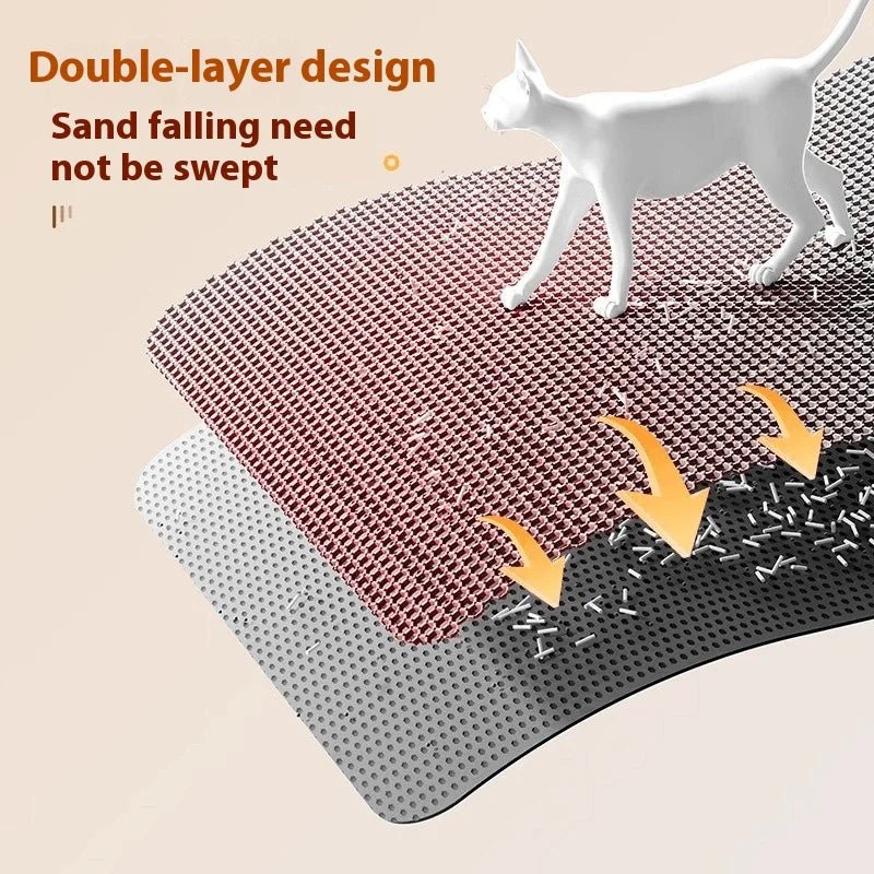 Non - Slip Waterproof Cat Litter Trap Mat - Solosh
