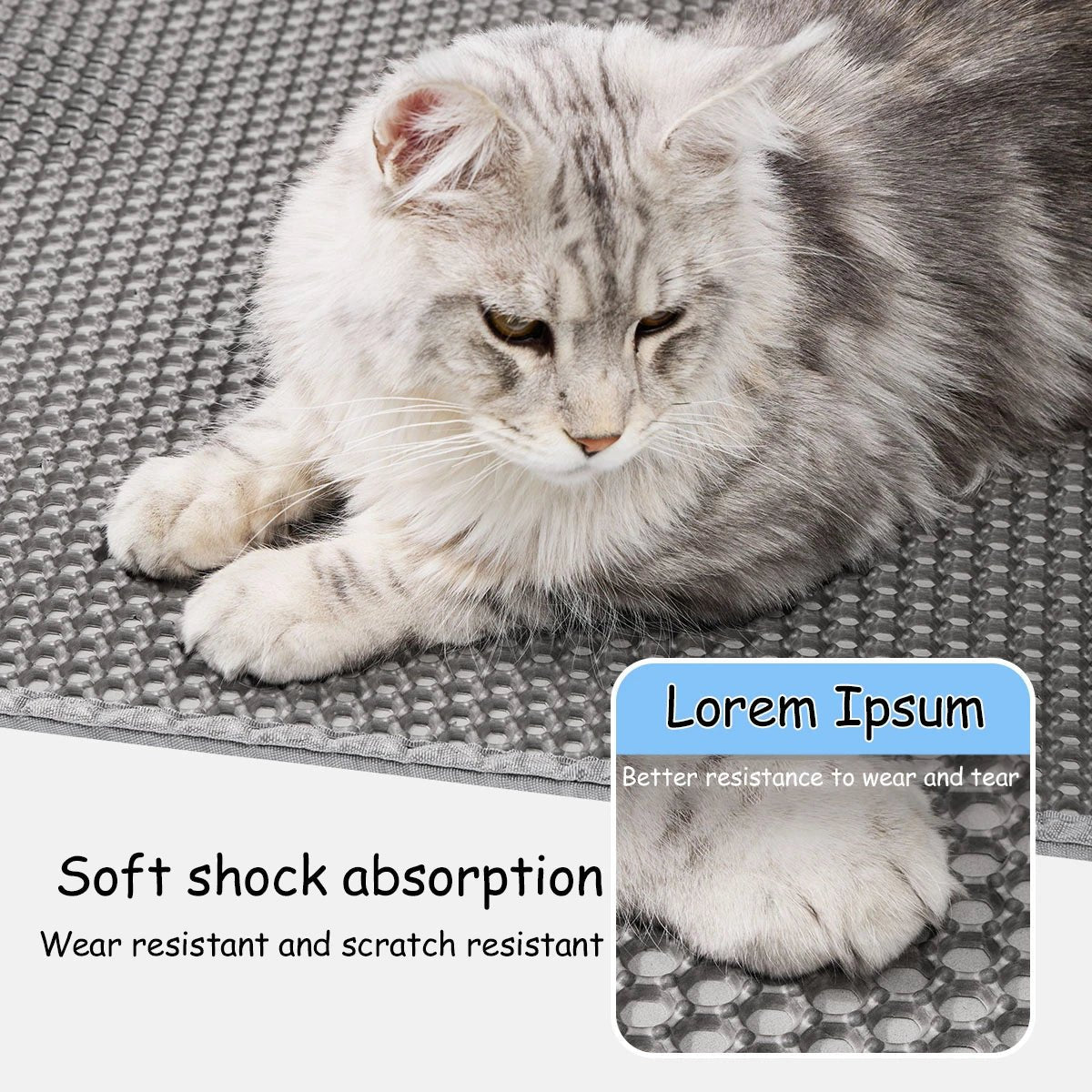 Double Layer Anti - Tracking Cat Mat - Solosh