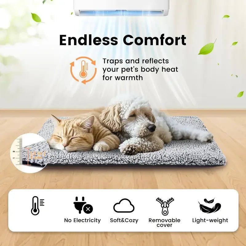 Anti - Slip Self - Heating Pet Bed Pad - Solosh