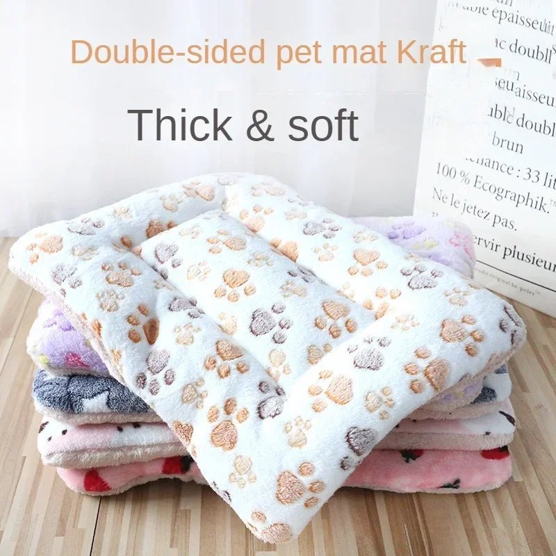 Double - Sided Plush Pet Bed Mat for Cats & Dogs - Solosh