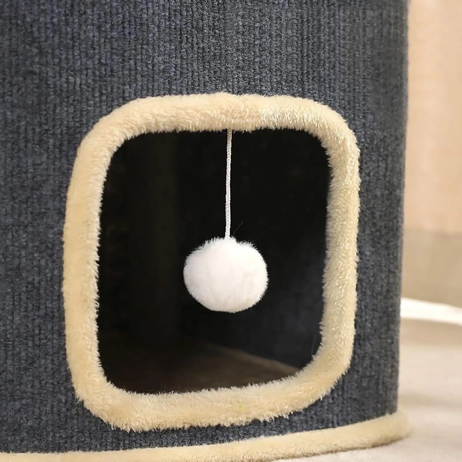 Cozy Double Layer Cat Cube House Bed - Solosh