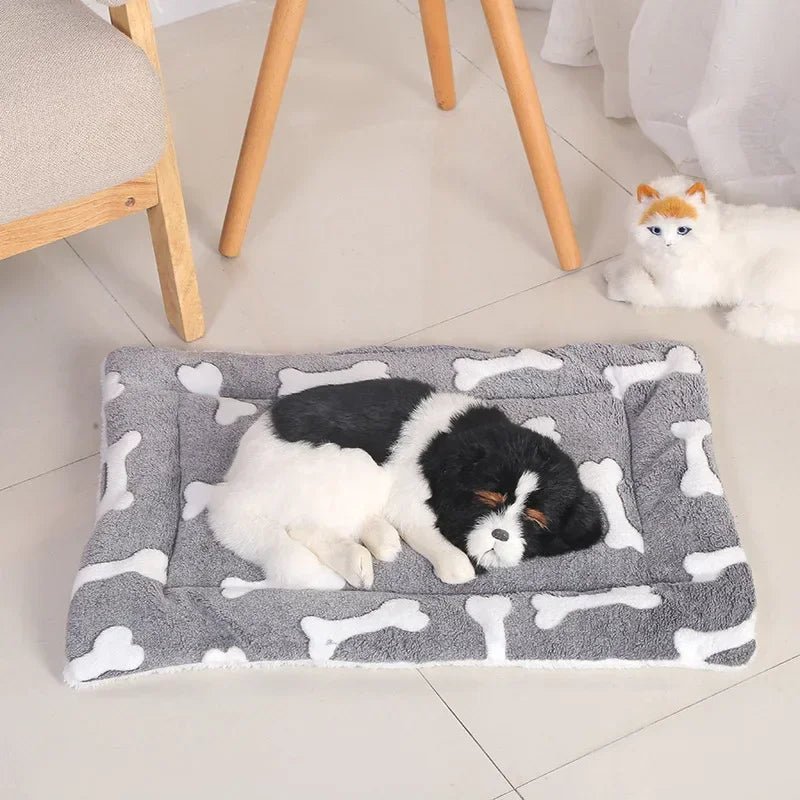 Double - Sided Plush Pet Bed Mat for Cats & Dogs - Solosh