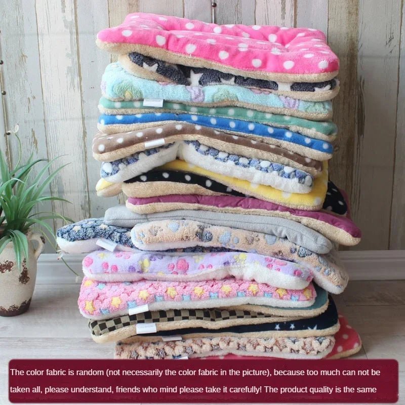 Double - Sided Plush Pet Bed Mat for Cats & Dogs - Solosh