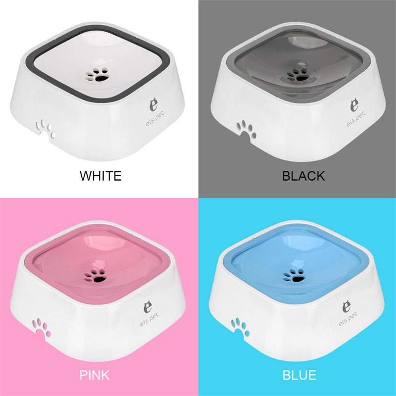 1.5L Floating Pet Water Bowl – Anti - Spill Slow Feeder for Cats & Dogs - Solosh