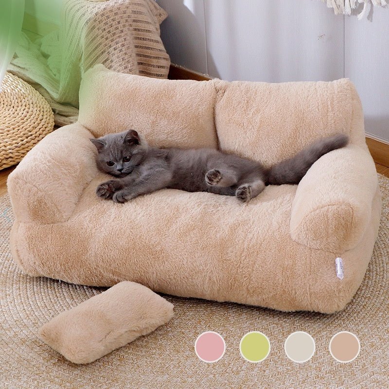 Warm Plush Pet Bed for Cats & Small Dogs - Solosh