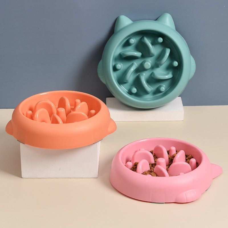 Slow Feeder Pet Bowl | Anti - Choking Design for Dogs & Cats - Solosh